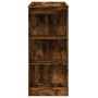 Mesa alta bar con estantes roble ahumado 95x47x103,5 cm de , Mesas de cocina y de comedor - Ref: Foro24-854386, Precio: 83,64...