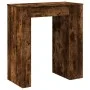 Mesa alta bar con estantes roble ahumado 95x47x103,5 cm de , Mesas de cocina y de comedor - Ref: Foro24-854386, Precio: 82,41...