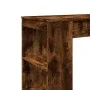Mesa alta bar con estantes roble ahumado 95x47x103,5 cm de , Mesas de cocina y de comedor - Ref: Foro24-854386, Precio: 82,41...