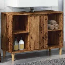 Mueble de baño madera de ingeniería envejecida 80x33x60 cm de , Tocadores de baño - Ref: Foro24-857133, Precio: 59,73 €, Desc...