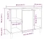 Mueble de baño madera de ingeniería envejecida 80x33x60 cm de , Tocadores de baño - Ref: Foro24-857133, Precio: 59,73 €, Desc...
