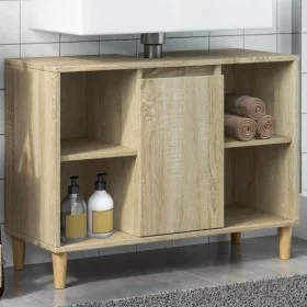 Mueble de baño madera de ingeniería roble Sonoma 80x33x60 cm de , Tocadores de baño - Ref: Foro24-857131, Precio: 57,73 €, De...