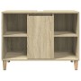 Mueble de baño madera de ingeniería roble Sonoma 80x33x60 cm de , Tocadores de baño - Ref: Foro24-857131, Precio: 58,49 €, De...