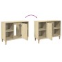 Mueble de baño madera de ingeniería roble Sonoma 80x33x60 cm de , Tocadores de baño - Ref: Foro24-857131, Precio: 58,49 €, De...