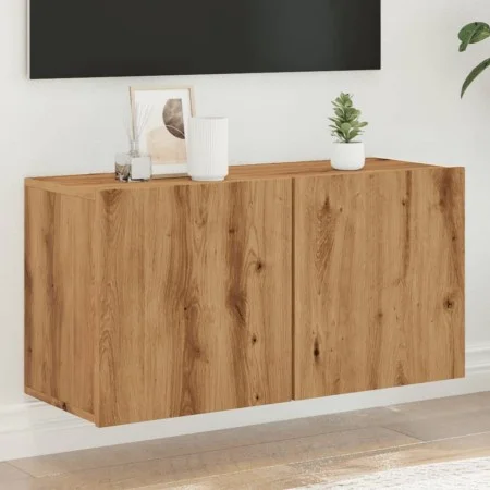 Mueble de TV de pared roble artisian 80x30x41 cm de , Muebles TV - Ref: Foro24-857668, Precio: 42,25 €, Descuento: %