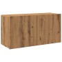 Mueble de TV de pared roble artisian 80x30x41 cm de , Muebles TV - Ref: Foro24-857668, Precio: 41,52 €, Descuento: %