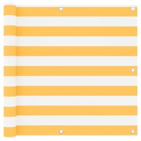 Balcony awning white and yellow oxford fabric 90x500 cm by vidaXL, Umbrellas - Ref: Foro24-134906, Price: 31,21 €, Discount: %