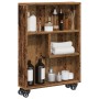 Carrito de almacenaje estrecho madera envejecida 48x13x68 cm de , Librerías y estanterías - Ref: Foro24-855230, Precio: 43,92...