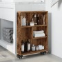 Carrito de almacenaje estrecho madera envejecida 48x13x68 cm de , Librerías y estanterías - Ref: Foro24-855230, Precio: 43,92...
