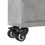 Carrito de almacenaje estrecho madera gris hormigón 48x13x68 cm de , Librerías y estanterías - Ref: Foro24-855226, Precio: 53...