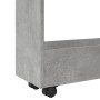 Carro de almacenaje estrecho 3 niveles madera gris hormigón de , Carros de cocina y comedor - Ref: Foro24-855253, Precio: 47,...
