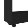 Carro de almacenaje estrecho 3 niveles madera ingeniería negro de , Carros de cocina y comedor - Ref: Foro24-855251, Precio: ...
