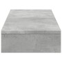Soporte de pantalla madera ingeniería gris hormigón 100x27x10cm de , Bases y elevadores para ordenadores - Ref: Foro24-854655...