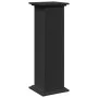 Pedestal expositor con almacenaje madera negro 31x30x90 cm de , Soportes para macetas - Ref: Foro24-854608, Precio: 66,82 €, ...