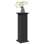 Pedestal expositor con almacenaje madera negro 31x30x90 cm de , Soportes para macetas - Ref: Foro24-854608, Precio: 66,82 €, ...
