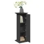 Pedestal expositor con almacenaje madera negro 31x30x90 cm de , Soportes para macetas - Ref: Foro24-854608, Precio: 66,82 €, ...