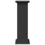 Pedestal expositor con almacenaje madera negro 31x30x90 cm de , Soportes para macetas - Ref: Foro24-854608, Precio: 66,82 €, ...