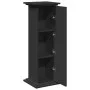 Pedestal expositor con almacenaje madera negro 31x30x90 cm de , Soportes para macetas - Ref: Foro24-854608, Precio: 66,82 €, ...