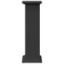 Pedestal expositor con almacenaje madera negro 31x30x90 cm de , Soportes para macetas - Ref: Foro24-854608, Precio: 66,82 €, ...