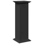 Pedestal expositor con almacenaje madera negro 31x30x90 cm de , Soportes para macetas - Ref: Foro24-854608, Precio: 66,82 €, ...