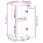Pedestal expositor con almacenaje madera negro 31x30x60 cm de , Soportes para macetas - Ref: Foro24-854617, Precio: 60,98 €, ...