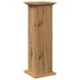 Pedestal expositor con almacenaje roble artisan 31x30x90 cm de , Soportes para macetas - Ref: Foro24-854615, Precio: 66,47 €,...