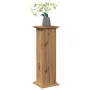 Pedestal expositor con almacenaje roble artisan 31x30x90 cm de , Soportes para macetas - Ref: Foro24-854615, Precio: 66,47 €,...