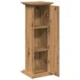 Pedestal expositor con almacenaje roble artisan 31x30x90 cm de , Soportes para macetas - Ref: Foro24-854615, Precio: 66,47 €,...