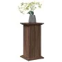 Pedestal expositor con almacenaje marrón roble 31x30x60 cm de , Soportes para macetas - Ref: Foro24-854622, Precio: 49,82 €, ...