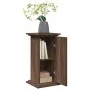 Pedestal expositor con almacenaje marrón roble 31x30x60 cm de , Soportes para macetas - Ref: Foro24-854622, Precio: 49,82 €, ...