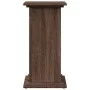 Pedestal expositor con almacenaje marrón roble 31x30x60 cm de , Soportes para macetas - Ref: Foro24-854622, Precio: 49,82 €, ...