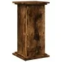 Pedestal expositor con almacenaje roble ahumado 31x30x60 cm de , Soportes para macetas - Ref: Foro24-854620, Precio: 48,38 €,...