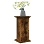 Pedestal expositor con almacenaje roble ahumado 31x30x60 cm de , Soportes para macetas - Ref: Foro24-854620, Precio: 48,38 €,...