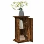 Pedestal expositor con almacenaje roble ahumado 31x30x60 cm de , Soportes para macetas - Ref: Foro24-854620, Precio: 48,38 €,...