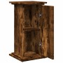 Pedestal expositor con almacenaje roble ahumado 31x30x60 cm de , Soportes para macetas - Ref: Foro24-854620, Precio: 49,42 €,...