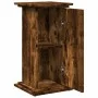 Pedestal expositor con almacenaje roble ahumado 31x30x60 cm de , Soportes para macetas - Ref: Foro24-854620, Precio: 48,38 €,...