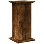 Pedestal expositor con almacenaje roble ahumado 31x30x60 cm de , Soportes para macetas - Ref: Foro24-854620, Precio: 48,38 €,...