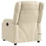 Sillón reclinable de masaje eléctrico tela color crema de , Sillones - Ref: Foro24-3205199, Precio: 298,08 €, Descuento: %