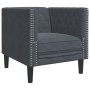 Sillón Chesterfield de terciopelo gris oscuro de , Sofás - Ref: Foro24-372674, Precio: 165,50 €, Descuento: %