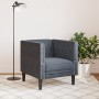 Sillón Chesterfield de terciopelo gris oscuro de , Sofás - Ref: Foro24-372674, Precio: 165,50 €, Descuento: %