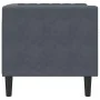 Sillón Chesterfield de terciopelo gris oscuro de , Sofás - Ref: Foro24-372674, Precio: 163,05 €, Descuento: %
