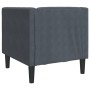 Sillón Chesterfield de terciopelo gris oscuro de , Sofás - Ref: Foro24-372674, Precio: 165,50 €, Descuento: %