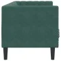 Sofá Chesterfield 3 plazas con cojines terciopelo verde oscuro de , Sofás - Ref: Foro24-372695, Precio: 335,02 €, Descuento: %