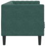 Sofá Chesterfield 3 plazas con cojines terciopelo verde oscuro de , Sofás - Ref: Foro24-372695, Precio: 317,87 €, Descuento: %