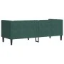 Sofá Chesterfield 3 plazas con cojines terciopelo verde oscuro de , Sofás - Ref: Foro24-372695, Precio: 335,02 €, Descuento: %