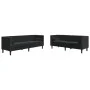 Set de sofás Chesterfield con cojines 2 piezas terciopelo negro de , Sofás - Ref: Foro24-3209296, Precio: 661,68 €, Descuento: %