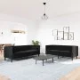 Set de sofás Chesterfield con cojines 2 piezas terciopelo negro de , Sofás - Ref: Foro24-3209296, Precio: 661,68 €, Descuento: %