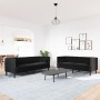 Set de sofás Chesterfield con cojines 2 piezas terciopelo negro de , Sofás - Ref: Foro24-3209296, Precio: 526,82 €, Descuento: %
