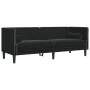 Set de sofás Chesterfield con cojines 2 piezas terciopelo negro de , Sofás - Ref: Foro24-3209296, Precio: 661,68 €, Descuento: %