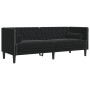Set de sofás Chesterfield con cojines 2 piezas terciopelo negro de , Sofás - Ref: Foro24-3209296, Precio: 526,82 €, Descuento: %